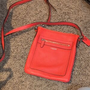 Coach Vibrant Red Crossbody Bag